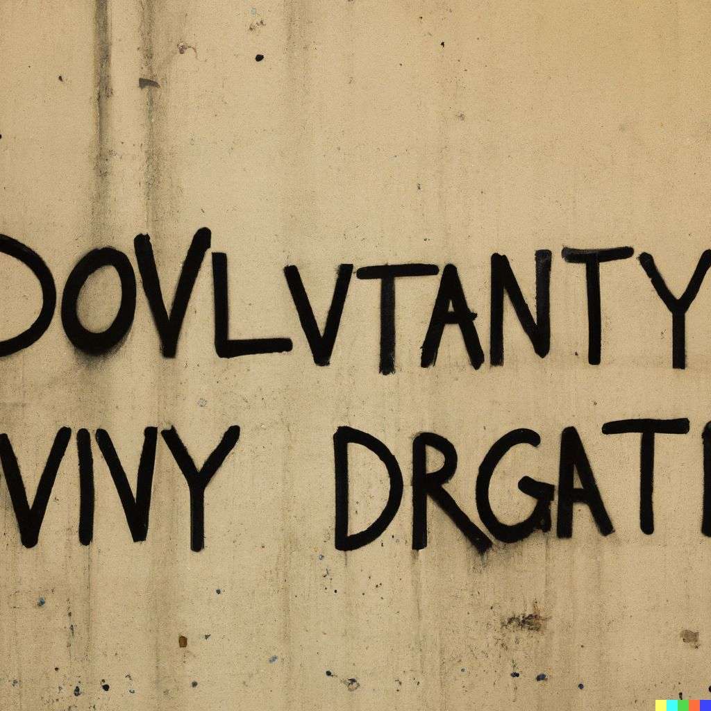 the discovery of gravity, graffiti